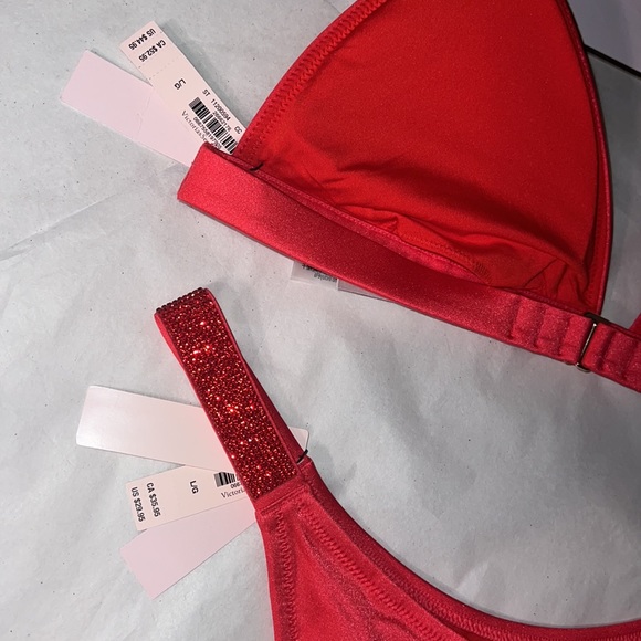 (L) 2pcs Victoria’s Secret Swim Bikini Rhinestones Set - Picture 10 of 12